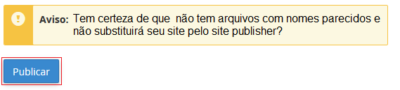 Ao terminar, pressione Publicar.